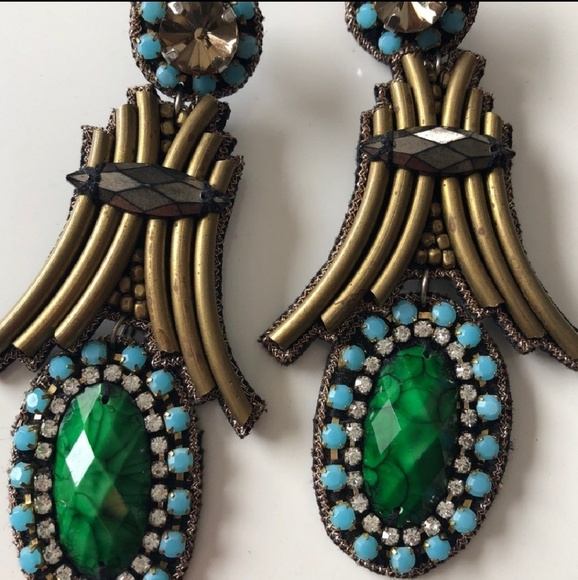 ISO Anthropologie Dangle Jewel Earrings - Picture 3 of 3